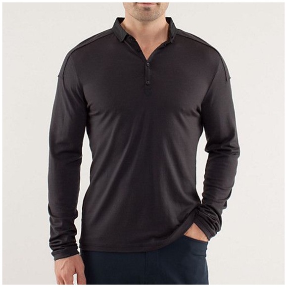 lululemon men's long sleeve polo